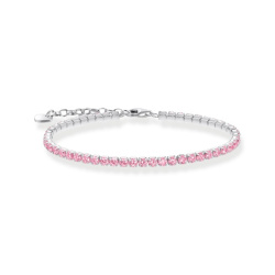 Thomas Sabo Sparkling Pink Tennisarmband mit pinkfarbenen Steinen